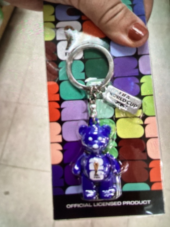 Fifa Accessories - New FIFA Blue Teddy Bear Key Chain